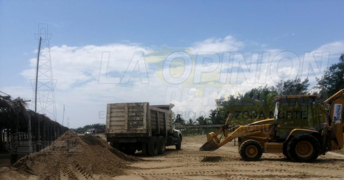 Habilitan área de rodamiento en playas