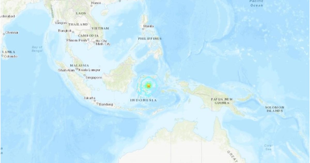 Sismo en Indonesia sorprende con magnitud 6.9 en costas