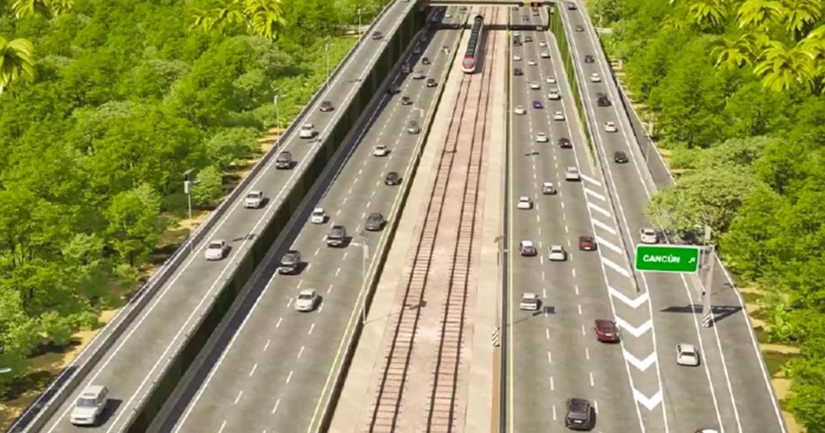 Paisaje y vista del corredor Cancún-Tulum cambiará con Tren Maya