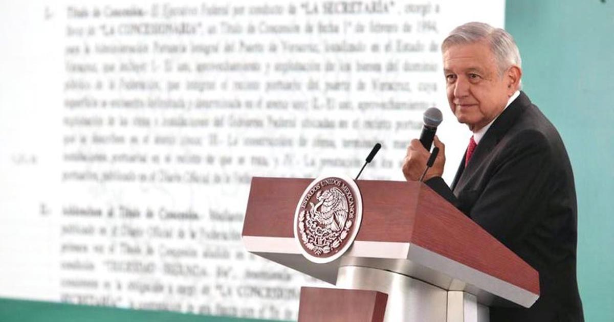 “Ni Porfirio Díaz se atrevió a eso”: López Obrador insistió en que concesión del puerto de Veracruz es privatización