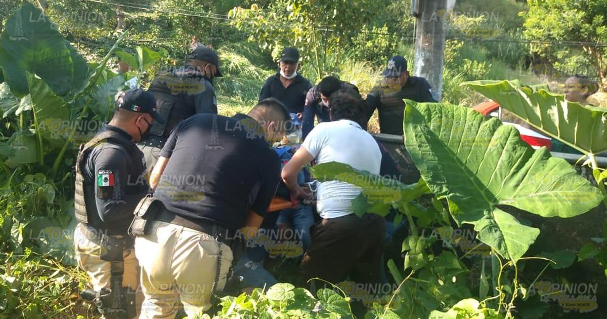 Resultó con lesión de brazo tras sufrir aparatosa caída