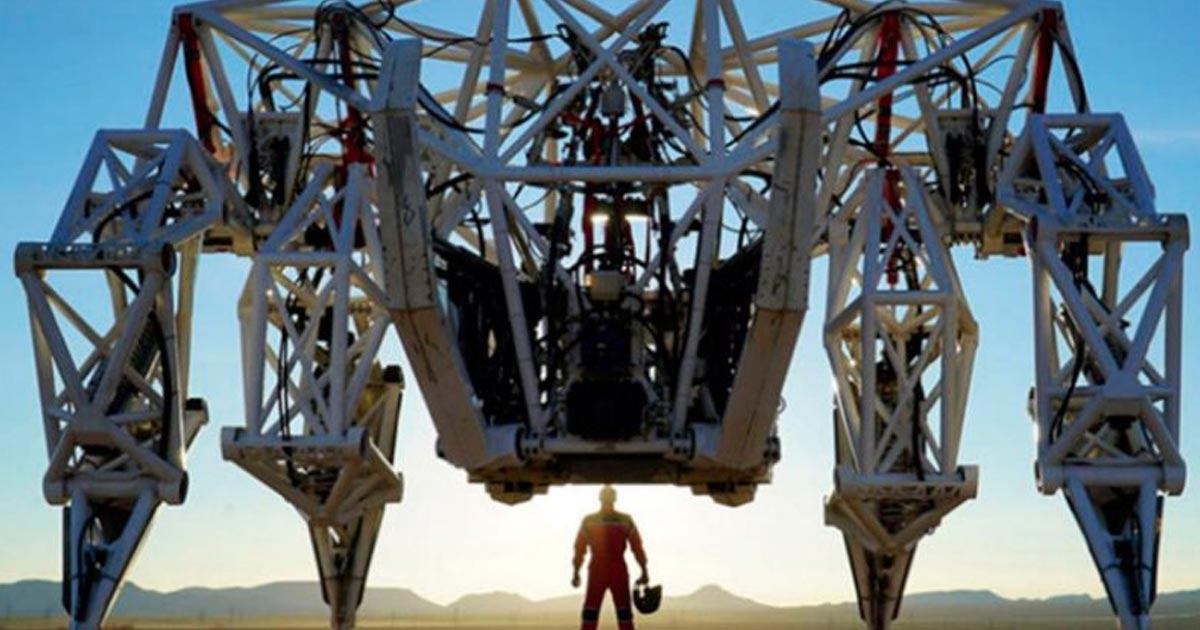 Este gigantesco exoesqueleto permitirá a los seres humanos ser tan poderosos como las máquinas