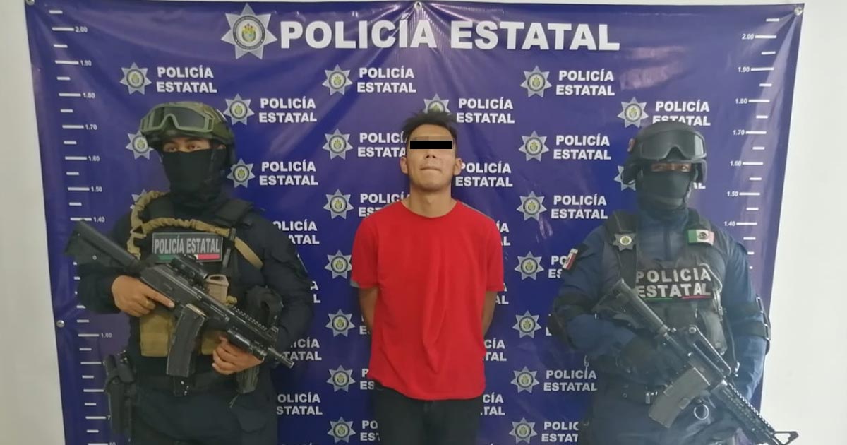 Teziuteco fue detenido al transportar droga en la zona centro de Martínez de la Torre