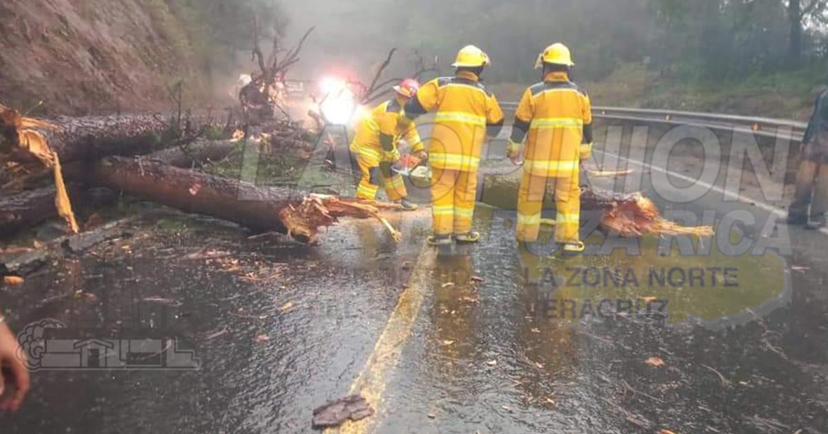 Deslaves, lluvia y viento en la ZN