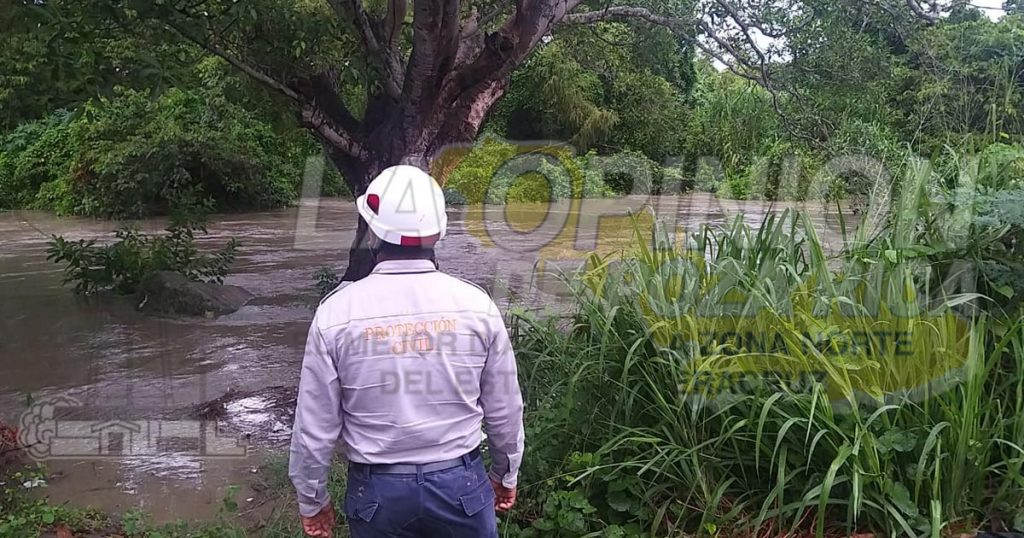 Sube nivel del río Cazones encima de sus máximos ordinarios