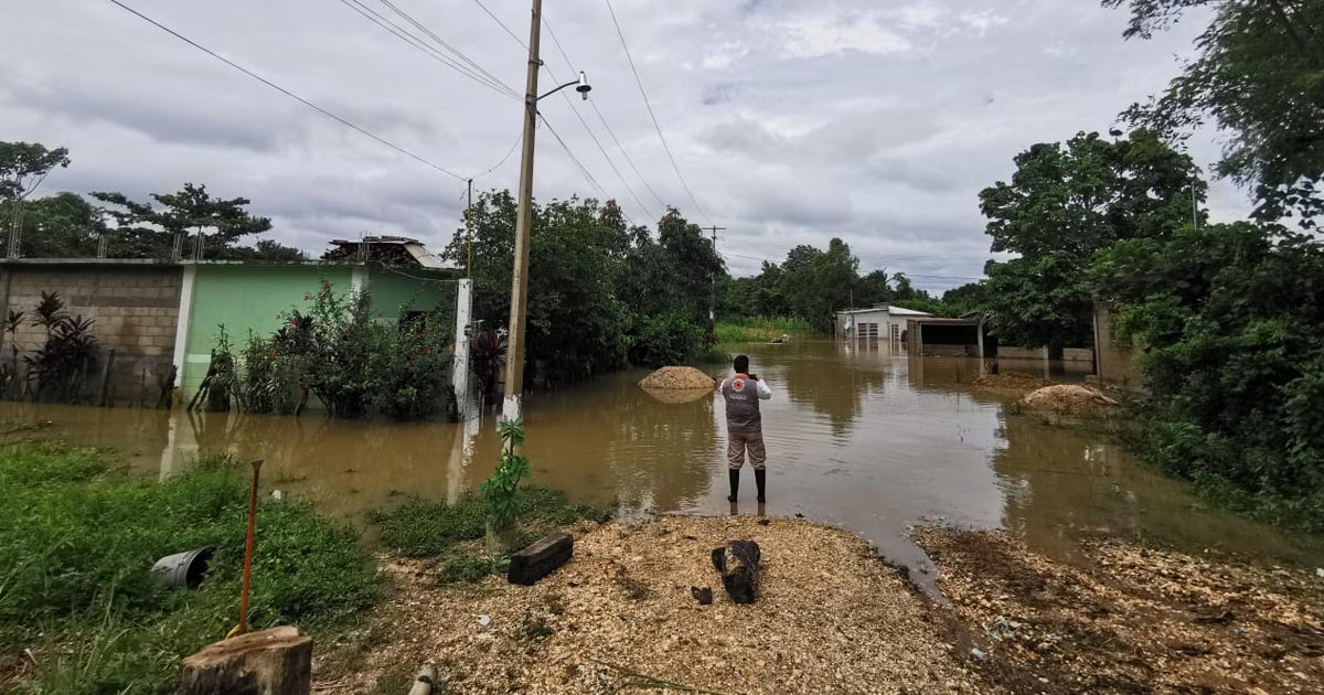 Afectados por las lluvias, siete municipios en la entidad