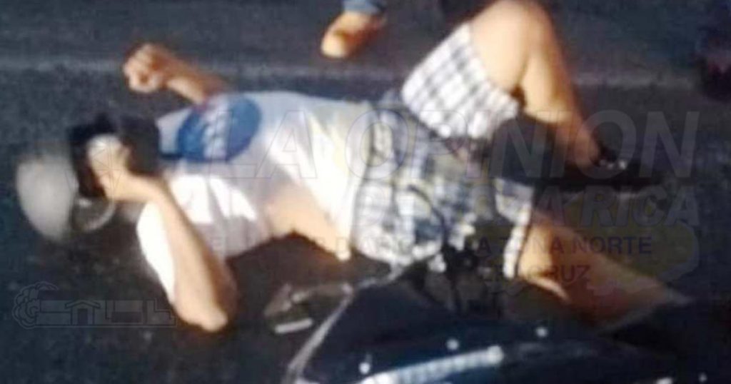 Peatón imprudencial cruza libramiento y lo atropellan, en Martínez de la Torre