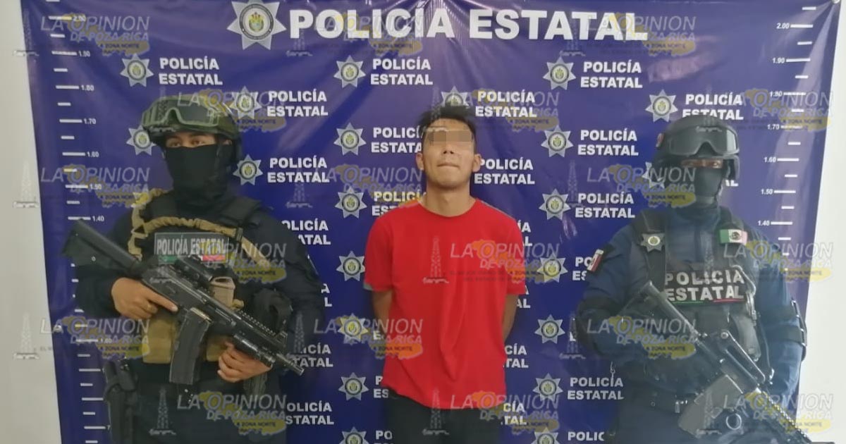 Lo detienen y le encuentran droga a un poblano en Martínez de la Torre