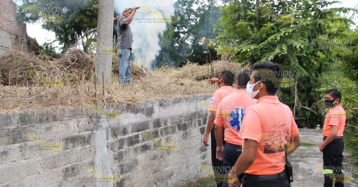 Quema de basura moviliza a cuerpos de emergencia
