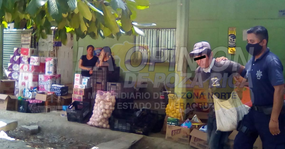 Campesino detenido por calenturiento