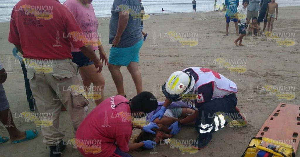 Derrapados en la playa
