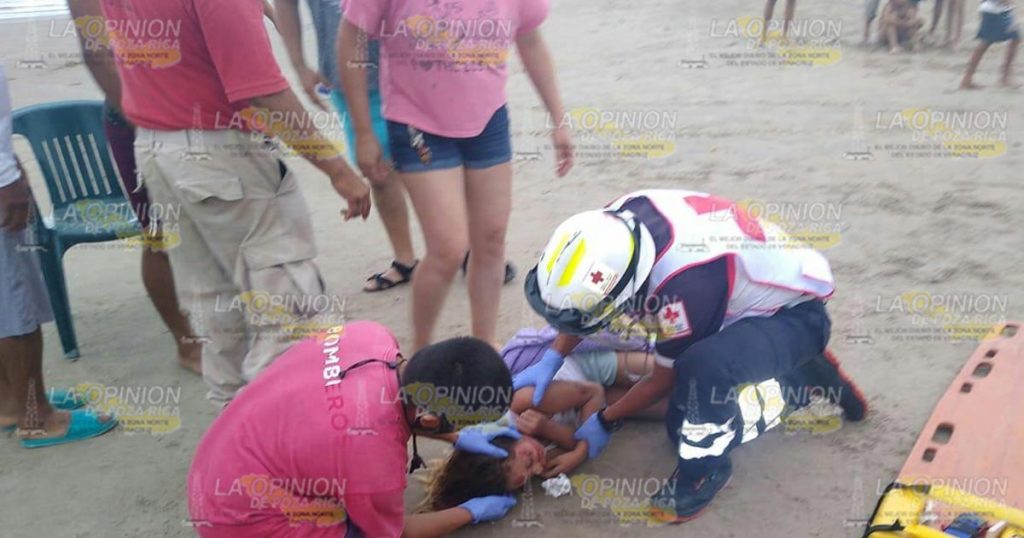 Derrapados en la playa