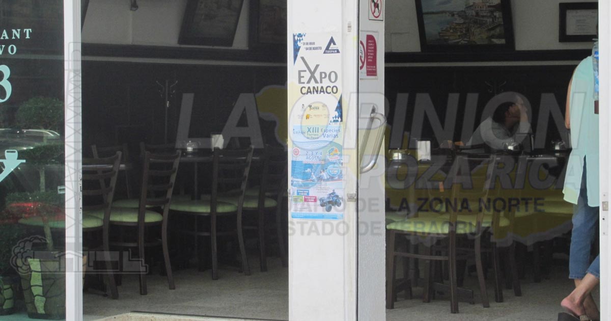 Restaurantes bajan sus cortinas
