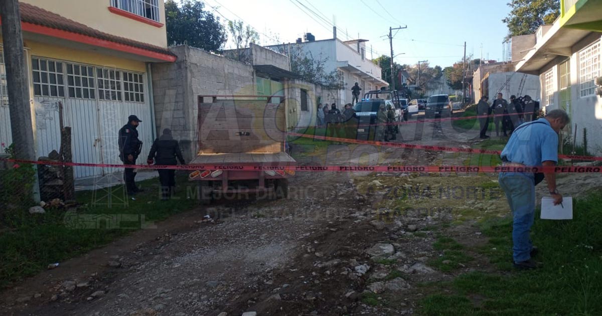 Acribillan a familia en Altotonga