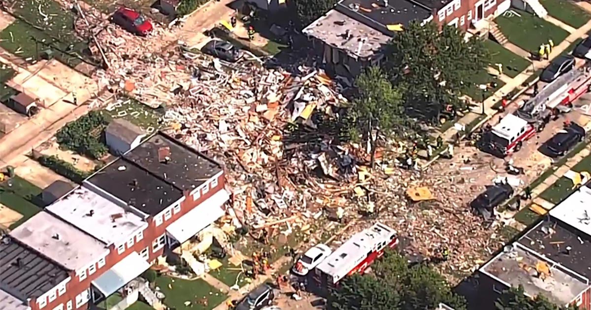 Explosión en Baltimore destruye tres edificios residenciales (+Video)