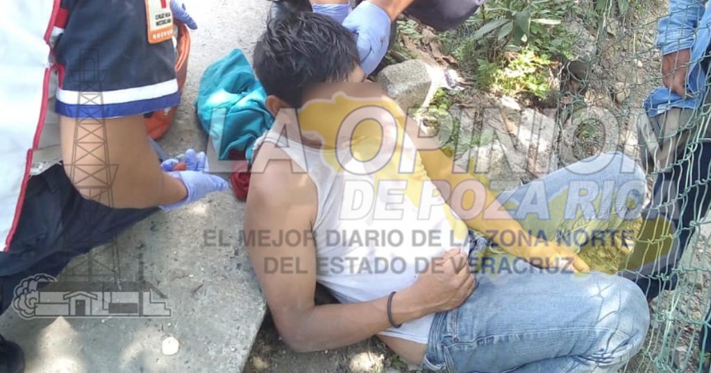 Padre e hijo, golpeados