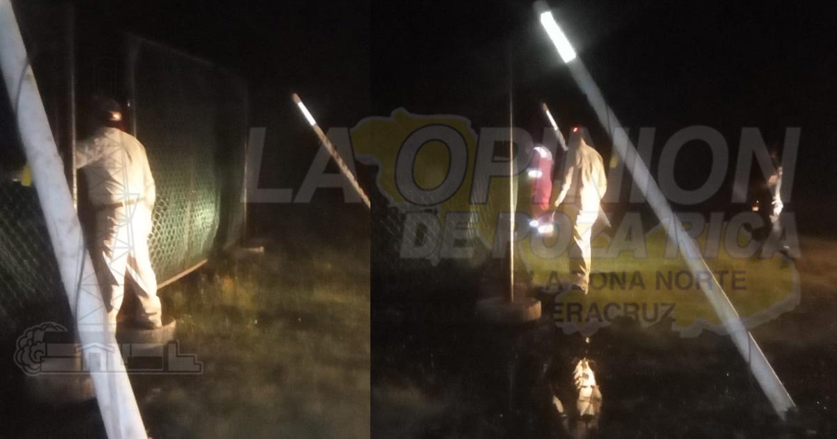 Fuga de gas y aceite de un pozo Petrolero en Tamalin