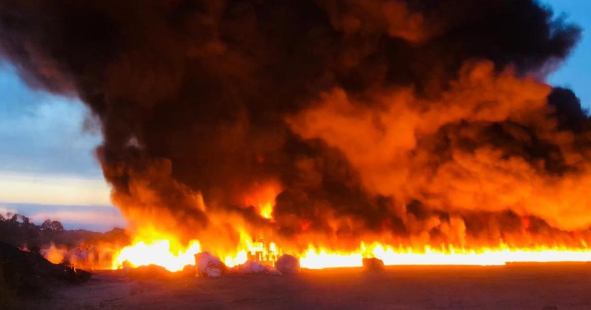 Se registra incendio en empresa industrial de Cosoleacaque