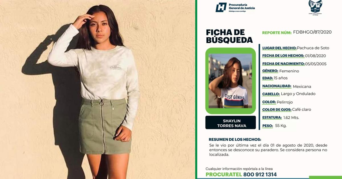 Desaparece quinceañera en Pachuca; temen por su vida