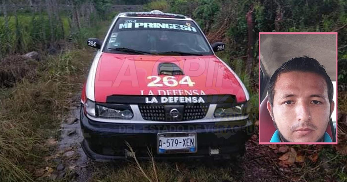 Taxista desaparecido en Misantla