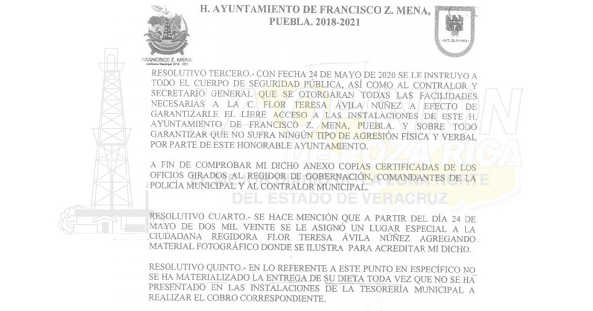 Ya no quieren al presidente municipal de Francisco Z. Mena