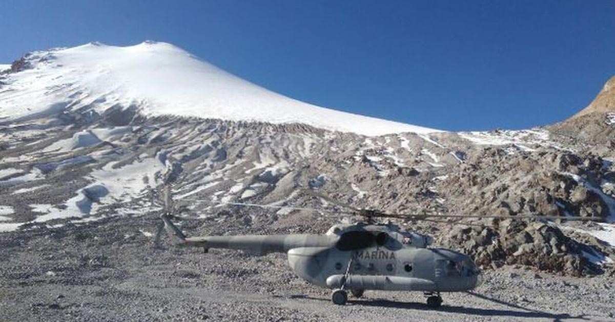 Buscan a dos alpinistas accidentados en el Pico de Orizaba