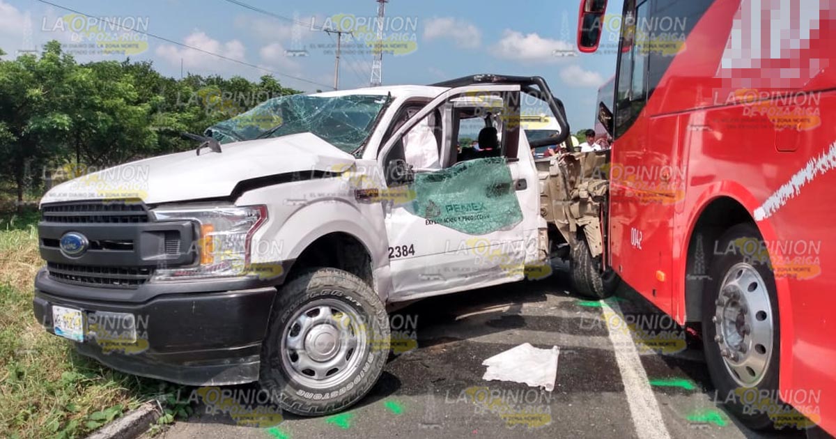 Brutal encontronazo en la Poza Rica-Cardel