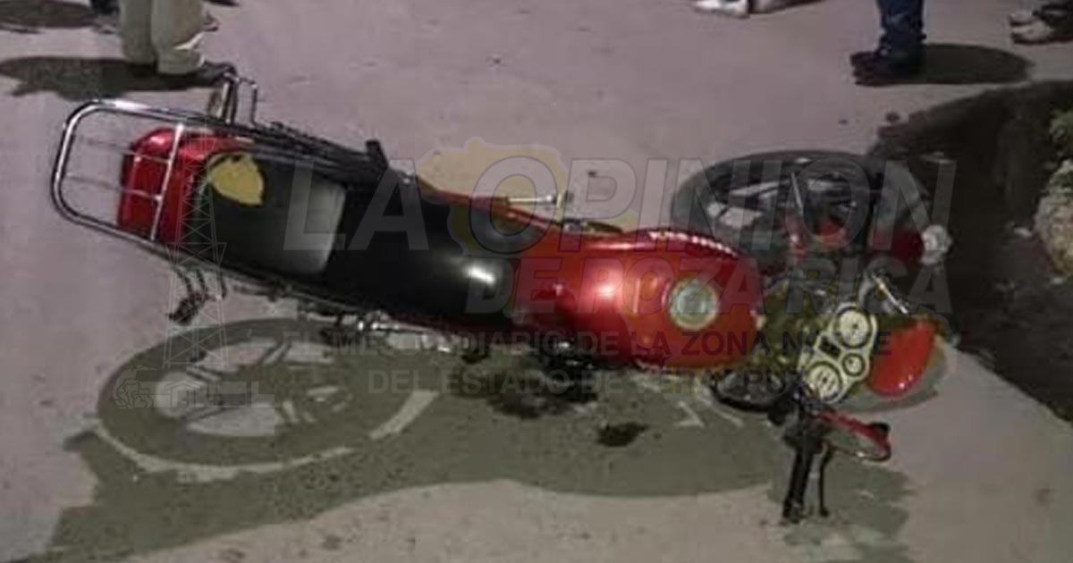 Motociclista choca contra automóvil
