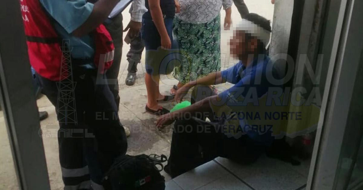 Jornalero sufre caída y resulta lesionado