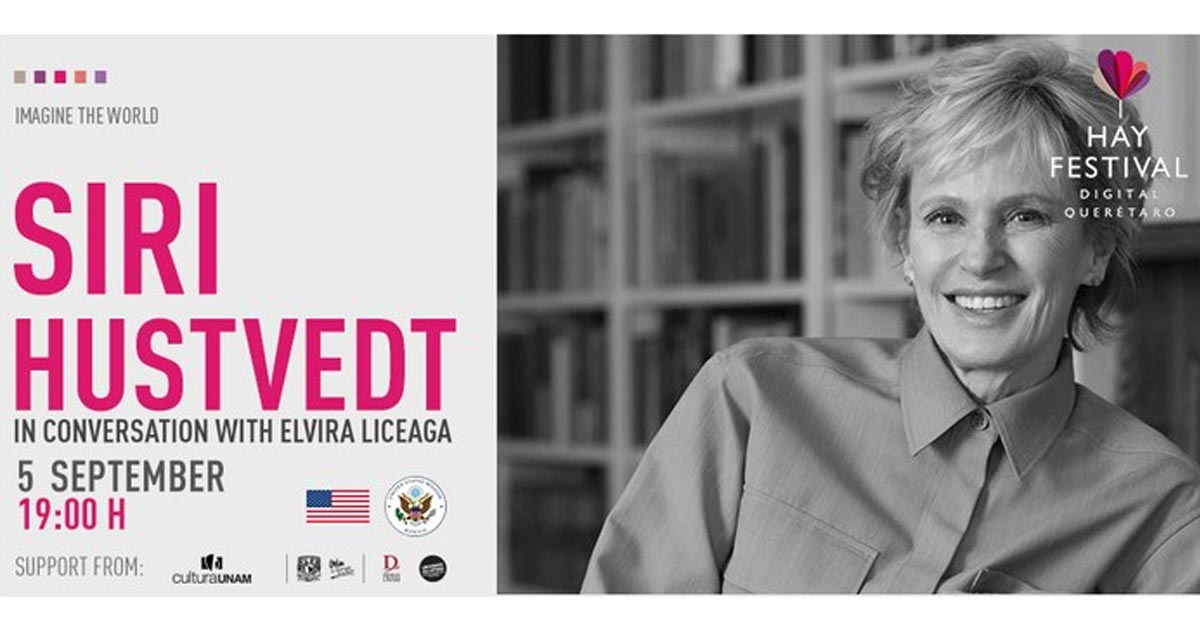 Participa Siri Hustvedt en Hay Festival Digital Querétaro 2020