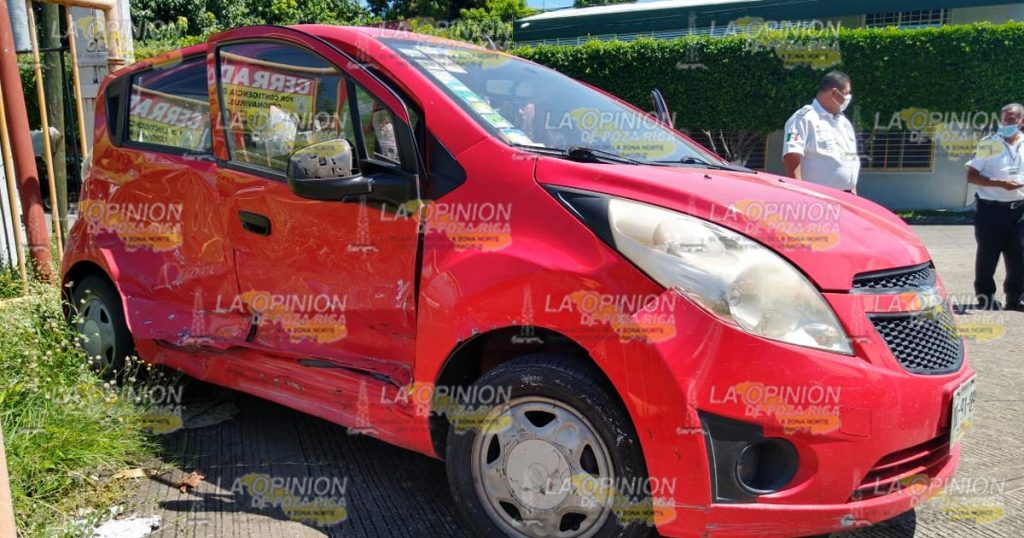 Encontronazo en la colonia 27 de septiembre