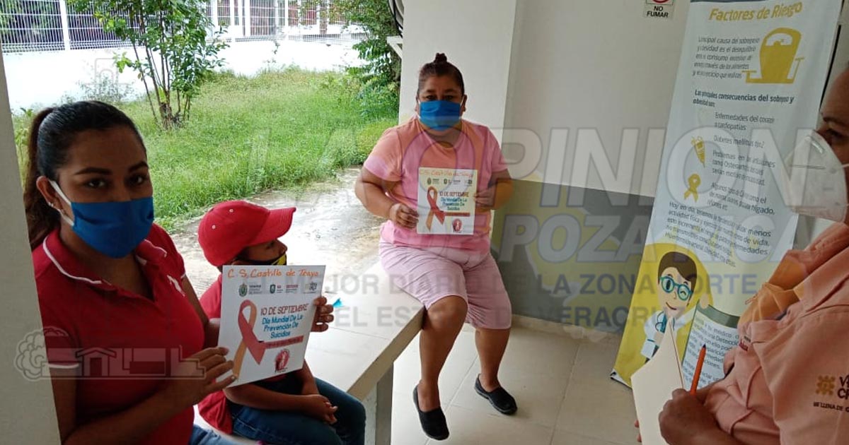 Enseña Centro de Salud a prevenir los suicidios