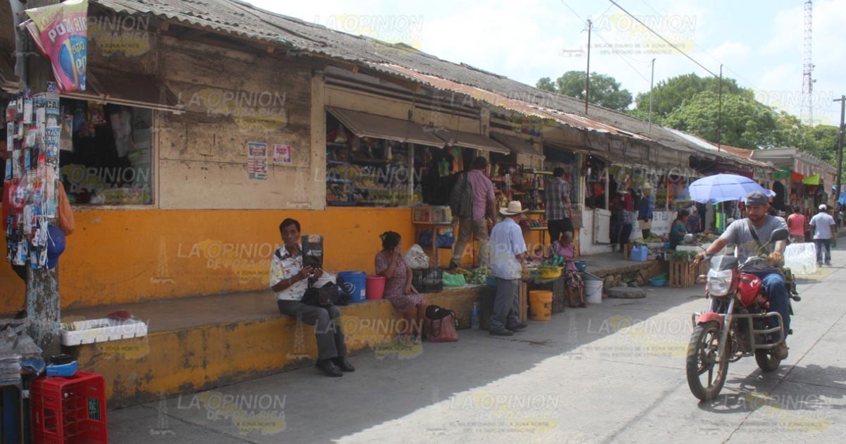 Merodean ladrones el mercado Morelos, de Cazones