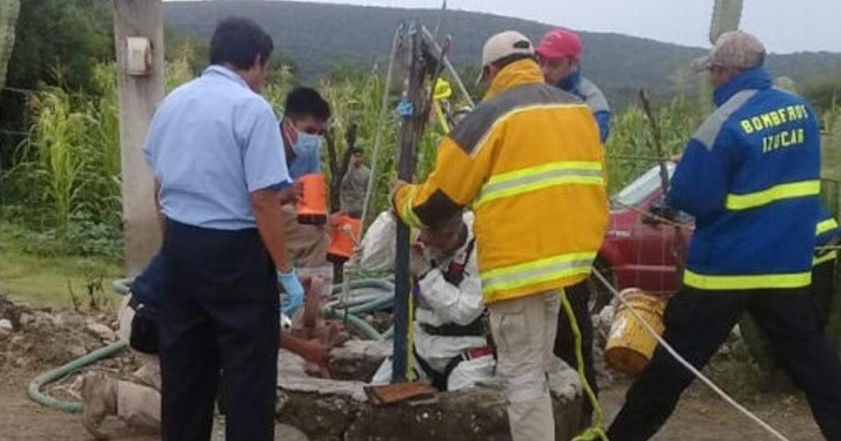 Mueren 2 trabajadores tras caer a pozo en Izúcar de Matamoros