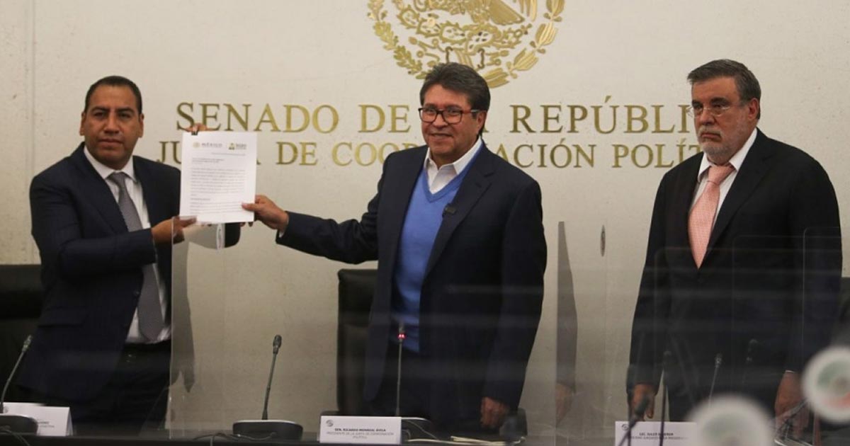 Recibe Senado solicitud de AMLO para realizar consulta sobre juicio a ex presidentes