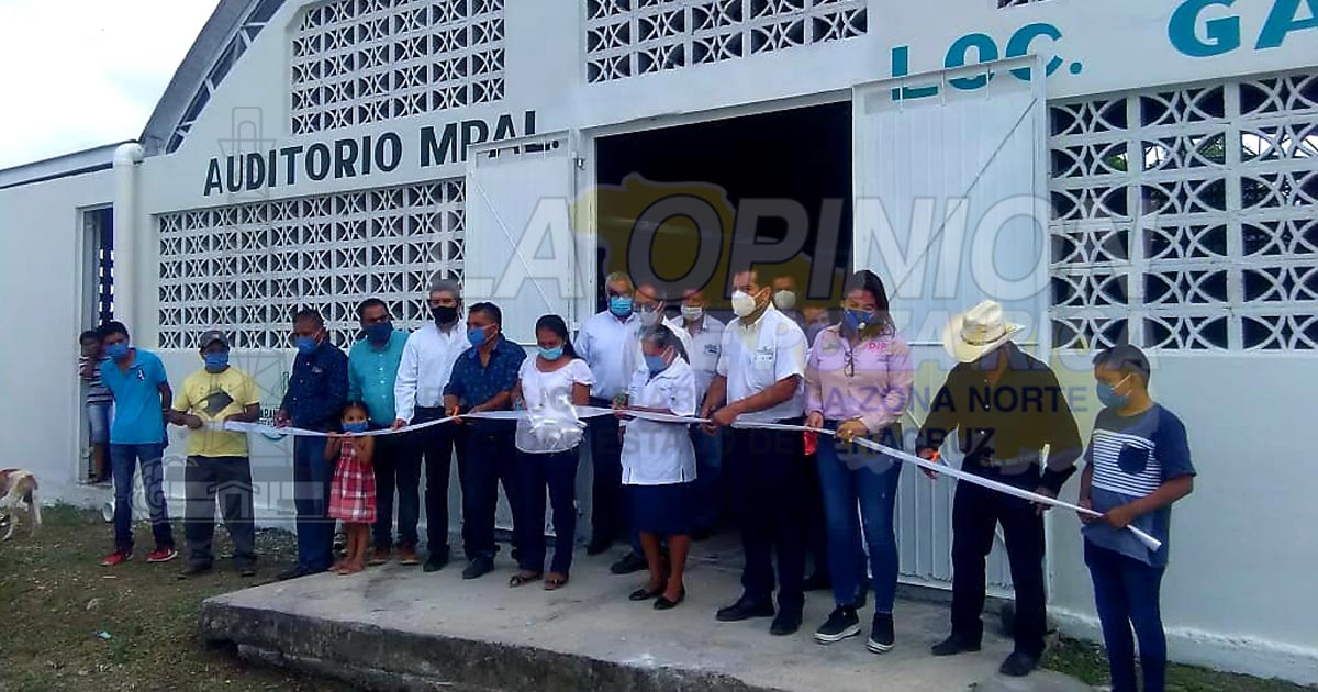 Rehabilita el alcalde de Naranjos el Auditorio de Galeana