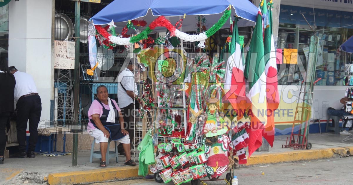 Se quedaron con el 75 % de adornos patrios