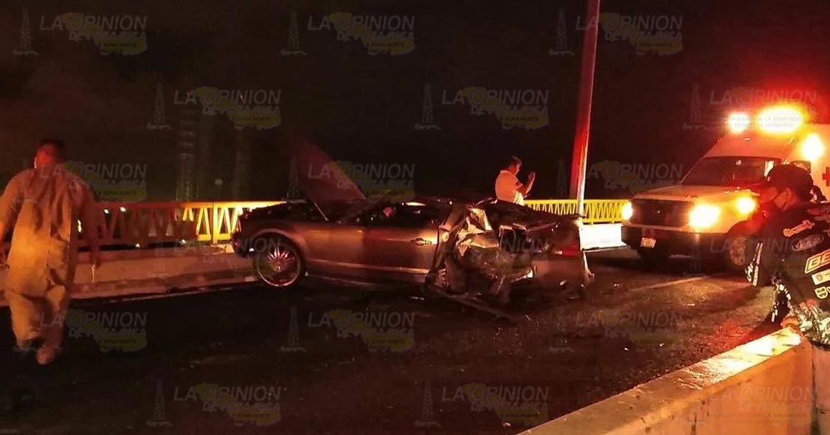Terrible accidente en el puente Tampico