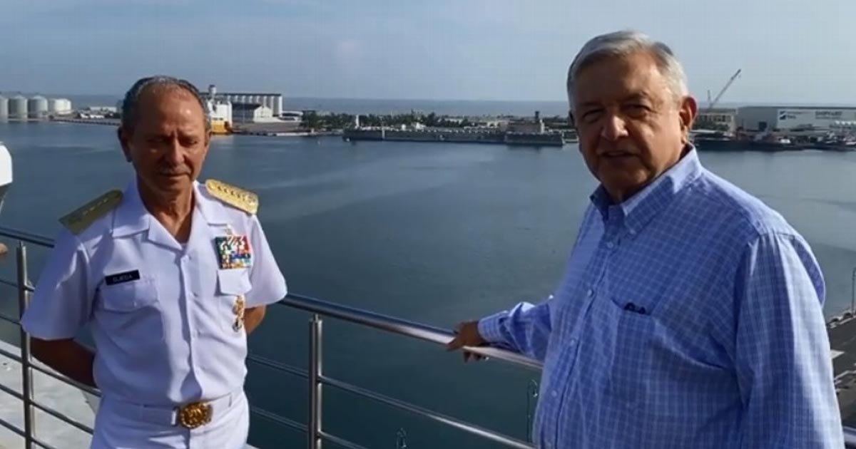 Vamos a recuperar Puerto de Veracruz de empresas particulares: AMLO