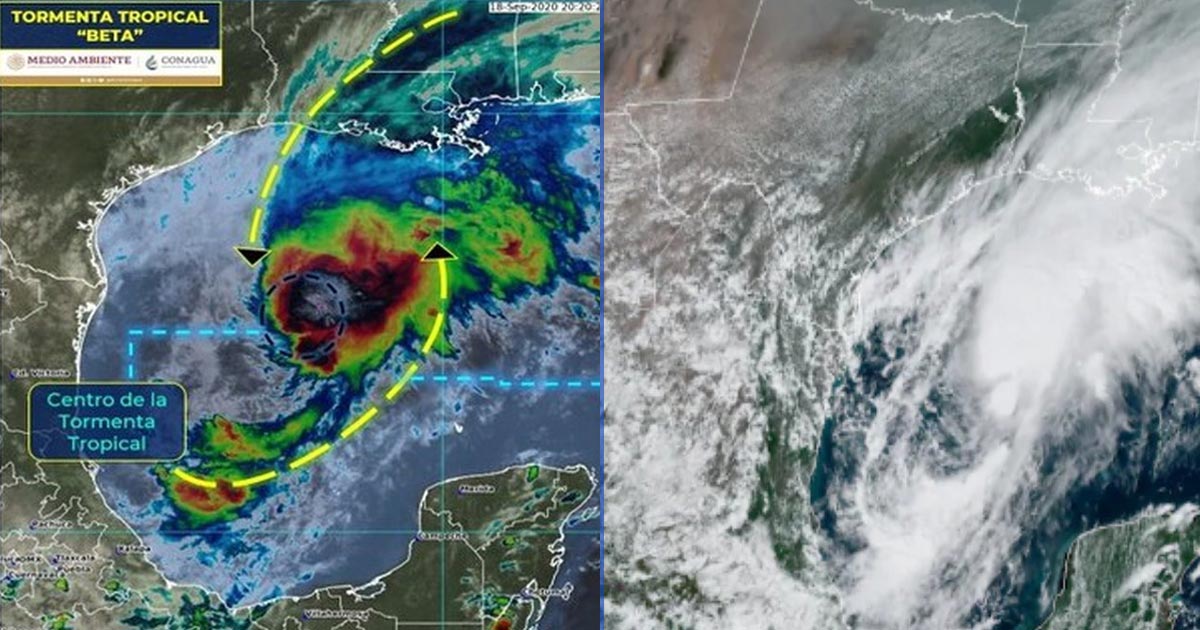 Se forma tormenta tropical 'Beta' cerca de Tamaulipas