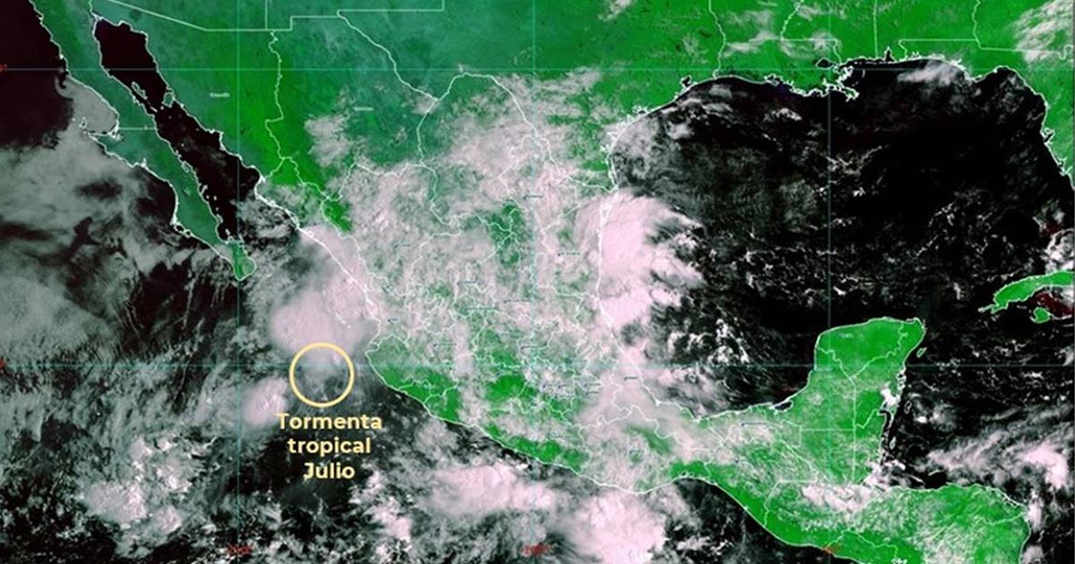 Tormenta tropical “Julio” provoca fuertes lluvias en Nayarit, Jalisco y Michoacán