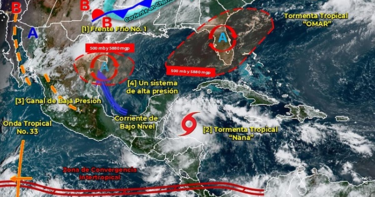 Clima en México hoy: lluvias fuertes en gran parte del país