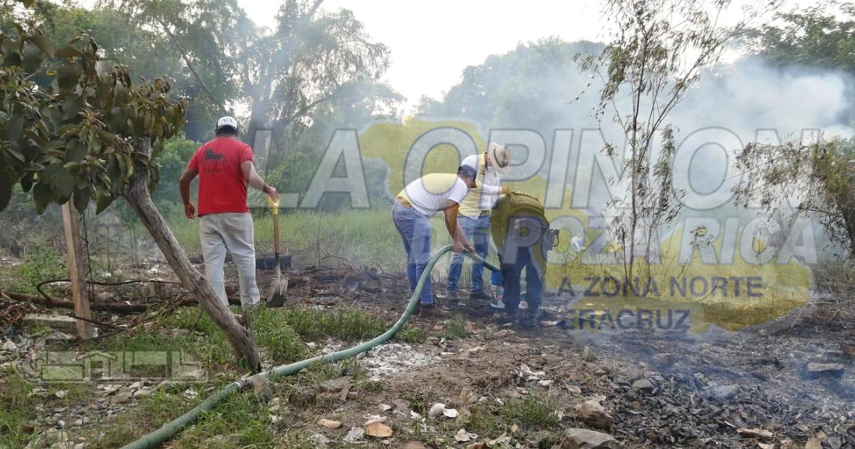 Queman basura y se sale de control en Coatzintla