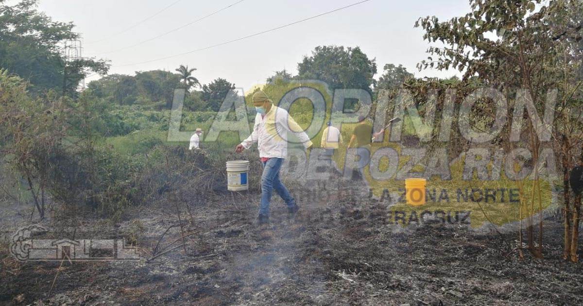 Queman basura y se sale de control en Coatzintla