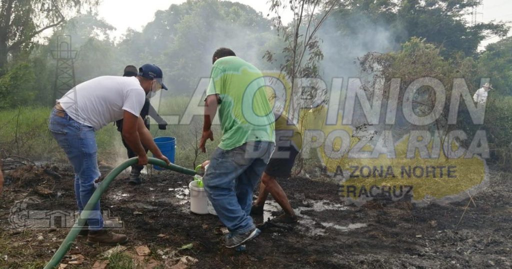 Queman basura y se sale de control en Coatzintla