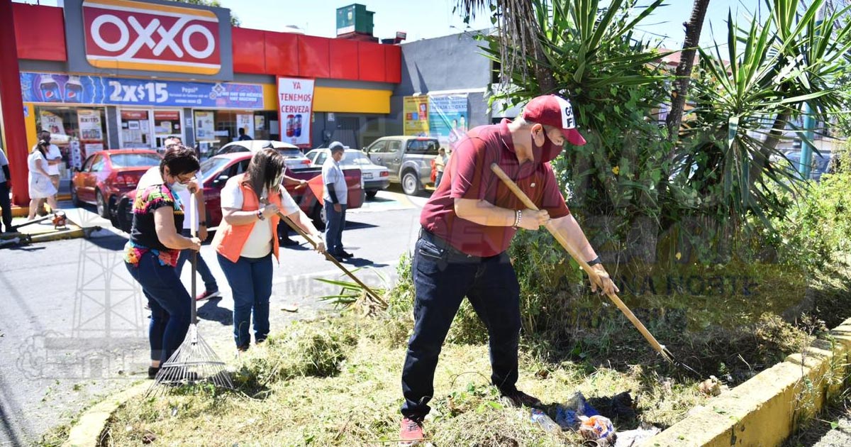 Se suma Congreso a labores de chapeo, señalización y limpieza de Xalapa