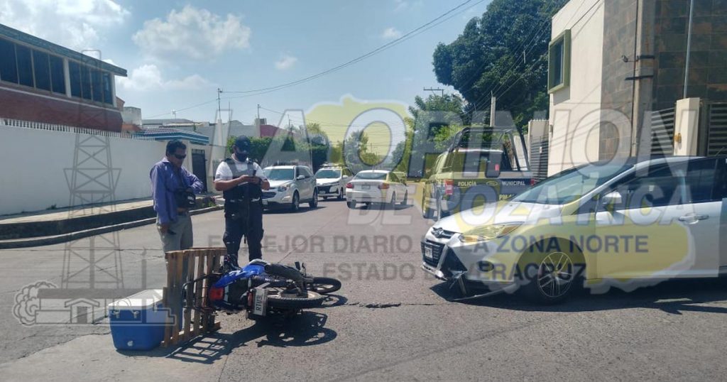 Embiste a motociclista