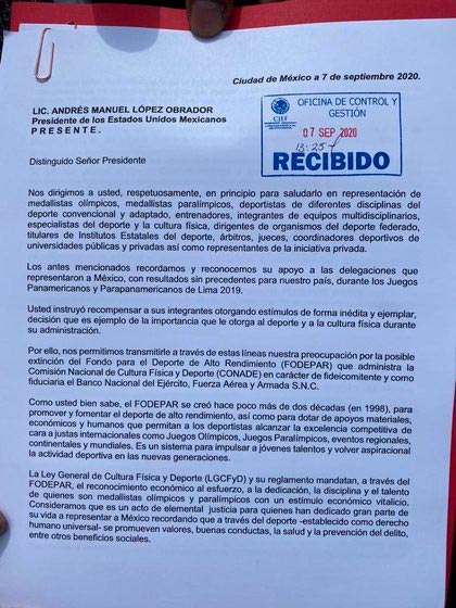 El mundo del deporte cierra filas ante AMLO: le pidieron que no retire apoyos rumbo a Tokio 2020