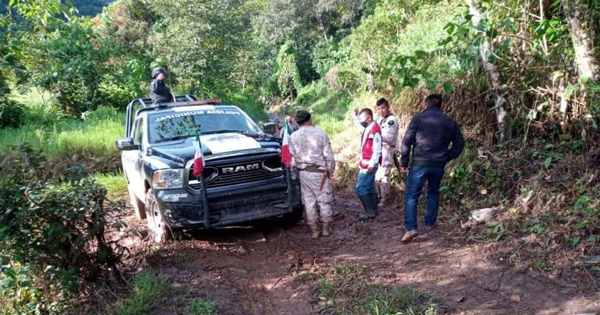 Se presume una fuga de combustible en los límites de Huauchinango con Xicotepec