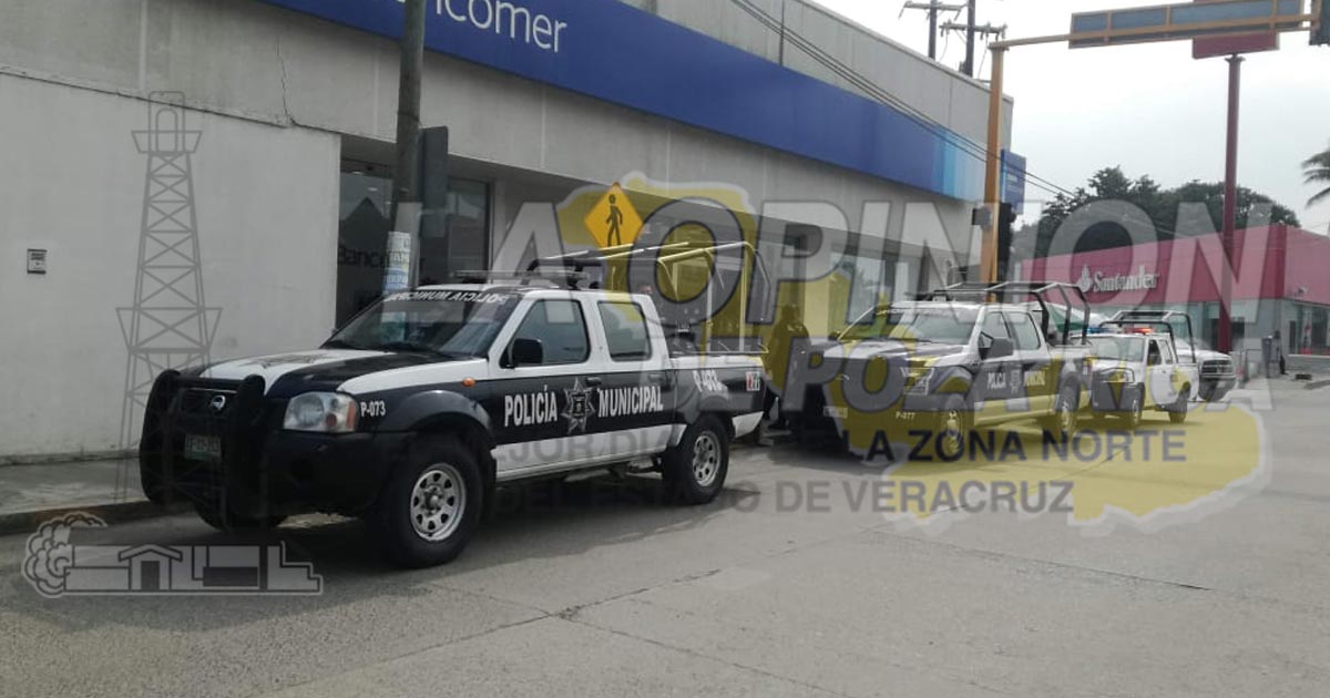 Perpetran robo dentro de sucursal bancaria